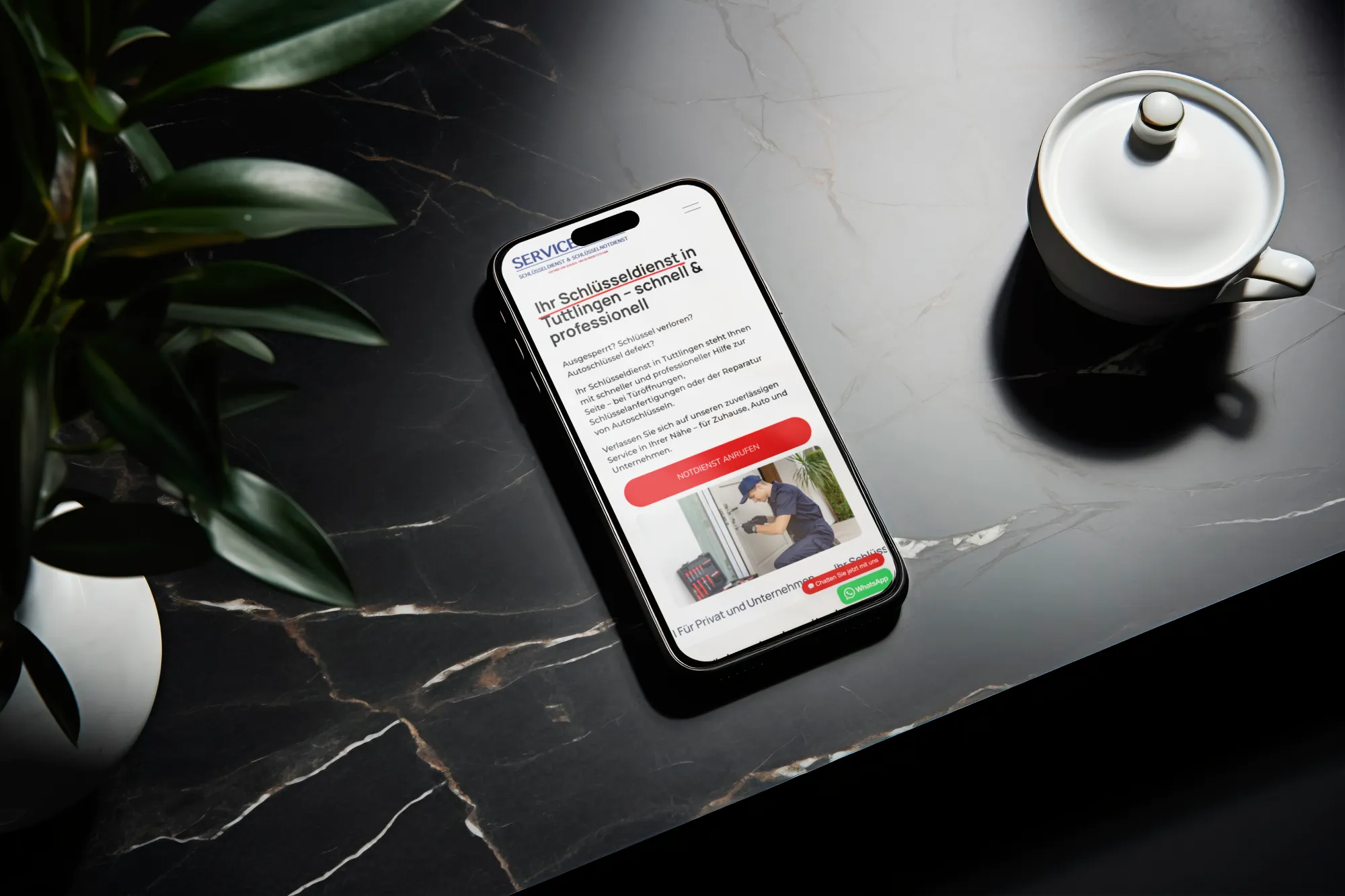 Schlüsseldienst Tuttlingen — Webdesign und SEO von novum partners Stuttgart